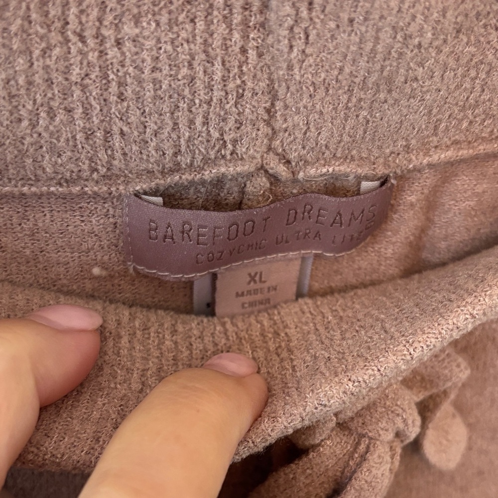 Barefoot Dreams | Cozy Chic Ultra Lite Jogger in pink XL - Picture 5 of 8